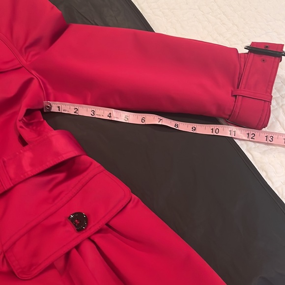 Vintage red satin Burberry jacket size US 10 - Picture 15 of 17